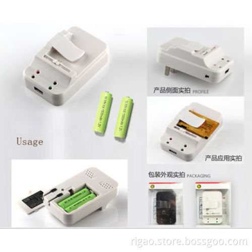 Practical lithium battery charger with USB port